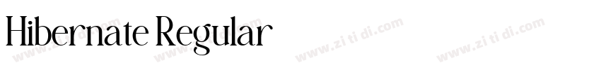 Hibernate Regular字体转换